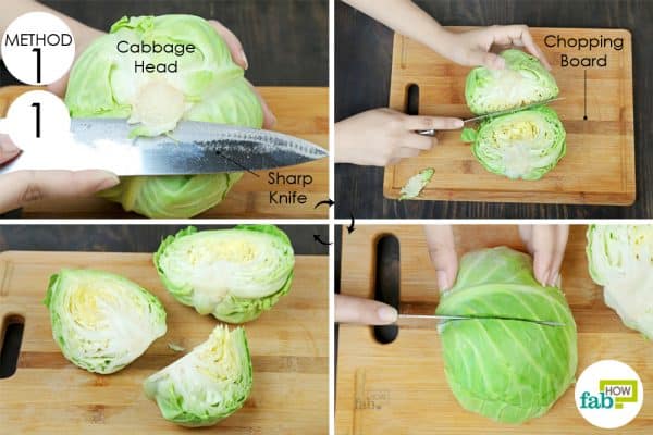 cut to store cabbage the right way