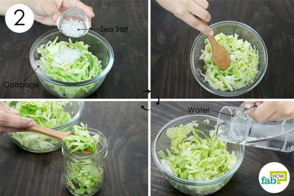 add water homemade sauerkraut