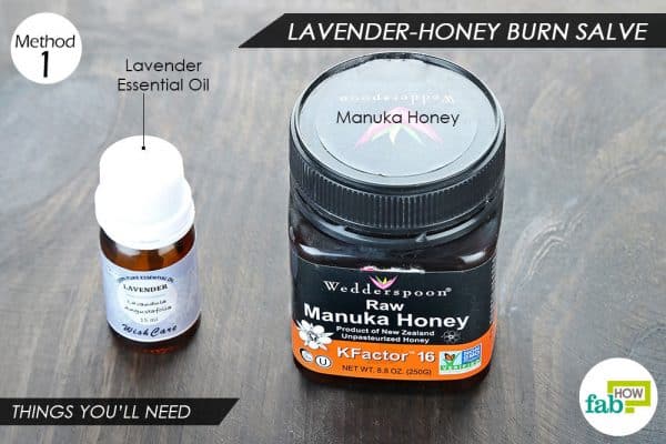 things you'll need to use honey to make DIY burn salve