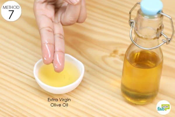 rub extra virgin olive oil in and around your vagina to balance vaginal flora