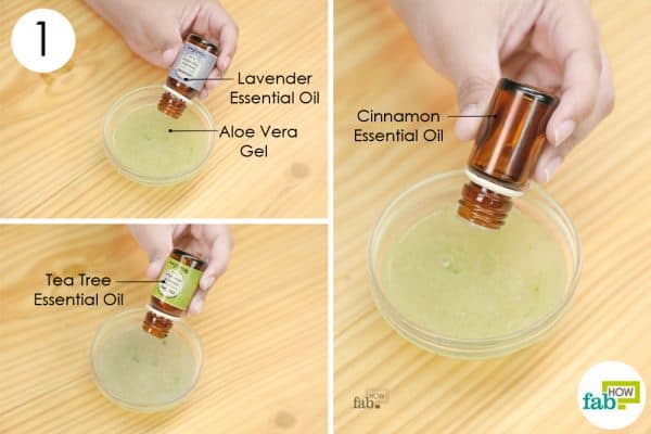 combine ingredients to make diy homemade anti acne cream gel