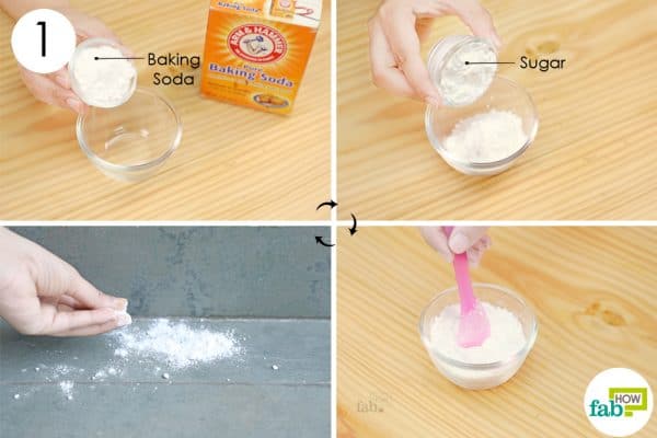 mix baking soda to get rid of sugar ants
