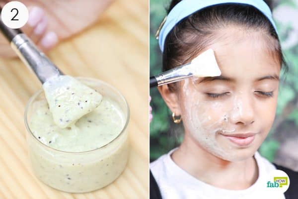 put this refreshing and delicious face mask on your kid's face