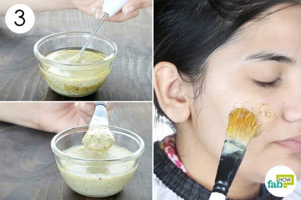 mix the ingredients and apply to use 6 diy kiwi face masks to lighten and brighten your skin
