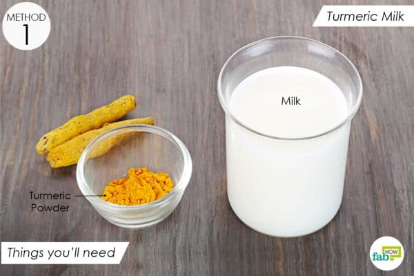 Things you'll need to make turmeric milk