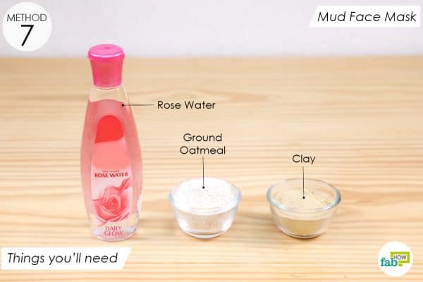 things you'll need to make a smooth mud face pack