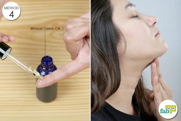 wheat germ oil for double chin