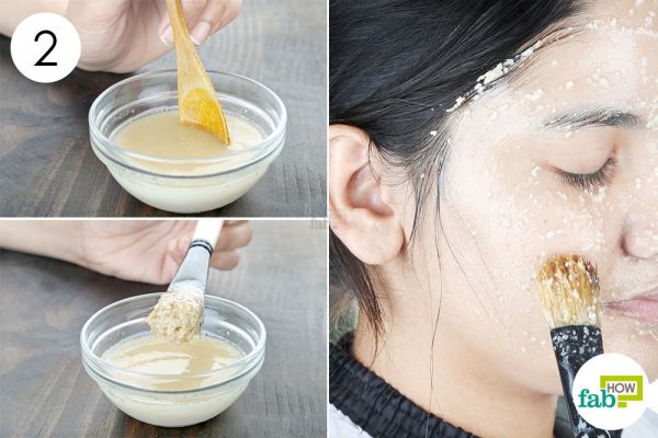 mix and apply face mask